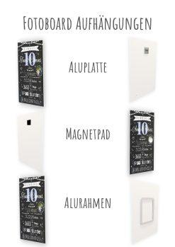 Meilensteintafel Chalkboard Geschenk 10. Hochzeitstag Rosenhochzeit Personalisiert Jubiläum Ehepaar 1zigartig14