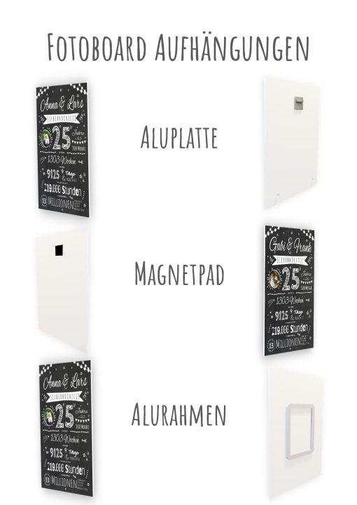 Meilensteintafel Chalkboard Geschenk 25. Hochzeitstag Silberhochzeit Personalisiert Jubiläum Ehepaar Retro Lights14