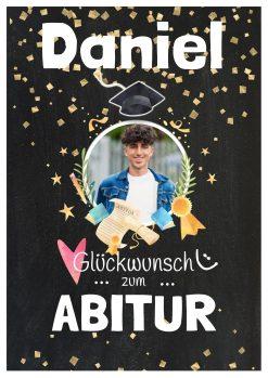 Meilensteintafel Chalkboard Geschenk Abitur Abi Schulabschluss Abschluss Schule Personalisiert Frau Mann Chalk Spot 1