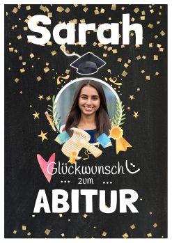 Meilensteintafel Chalkboard Geschenk Abitur Abi Schulabschluss Abschluss Schule Personalisiert Frau Mann Chalk Spot