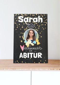 Meilensteintafel Chalkboard Geschenk Abitur Abi Schulabschluss Abschluss Schule Personalisiert Frau Mann Chalk Spot05