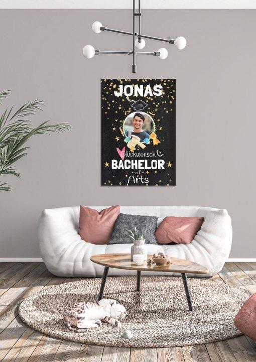 Meilensteintafel Chalkboard Geschenk Bachelor Uni Abschluss Betriebswirt Personalisiert Mann Frau Chalk Spot04