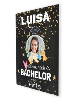 Meilensteintafel Chalkboard Geschenk Bachelor Uni Abschluss Betriebswirt Personalisiert Mann Frau Chalk Spot07