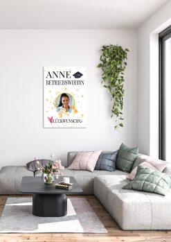 Meilensteintafel Chalkboard Geschenk Betriebswirt Bwl Personalisiert Mann Frau White Spot01