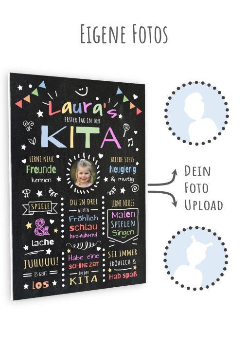 Meilensteintafel Chalkboard Geschenk Kitastart Personalisiert Erster Tag Kindertagesstätte Mädchen Junge (12)