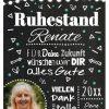 Meilensteintafel Chalkboard Geschenk Rente Ruhestand Personalisiert Mann Frau Lights 2