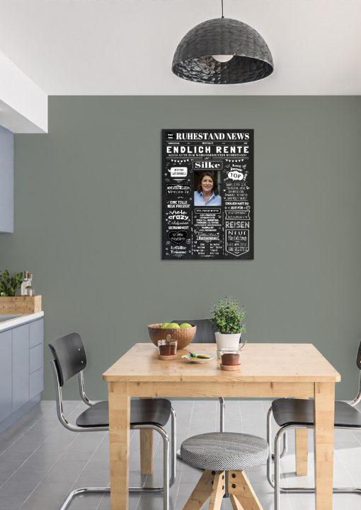 Meilensteintafel Chalkboard Geschenk Ruhestand Rente Zeitung Personalisiert Kreidetafel Abschiedsgeschenk Frau Mann (4)