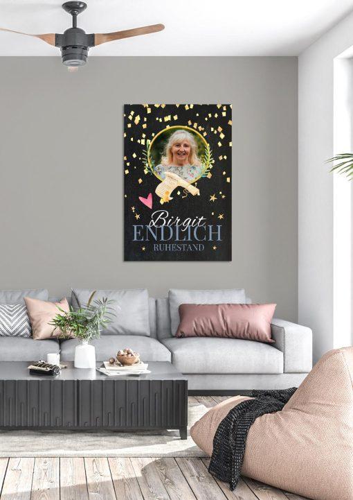 Meilensteintafel Chalkboard Geschenk Ruhestand Rente Personalisiert Abschiedsgeschenk Foto Mann Frau Eleganz (3)