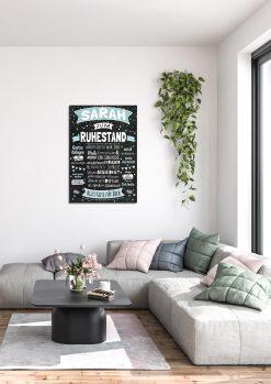 Meilensteintafel Chalkboard Geschenk Ruhestand Rente Personalisiert Abschiedsgeschenk Kreidetafel Mann Frau Beste Kollegen (1)