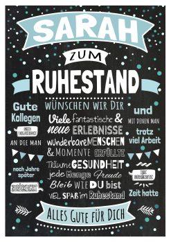 Meilensteintafel Chalkboard Geschenk Ruhestand Rente Personalisiert Abschiedsgeschenk Kreidetafel Mann Frau Beste Kollegen Chalk 1 (1)