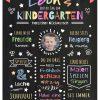 Meilensteintafel Chalkboard Geschenk Zum Kindergartenstart Kiga Personalisiert Mädchen Junge 1