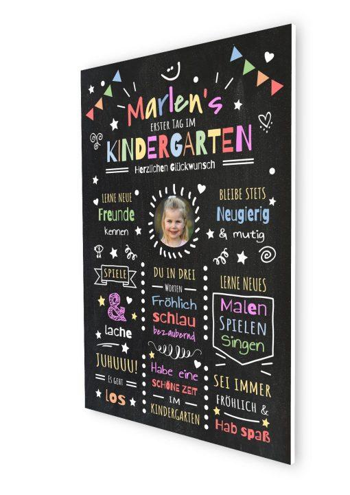 Meilensteintafel Chalkboard Geschenk Zum Kindergartenstart Kiga Personalisiert Mädchen Junge 206