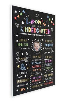 Meilensteintafel Chalkboard Geschenk Zum Kindergartenstart Kiga Personalisiert Mädchen Junge 207