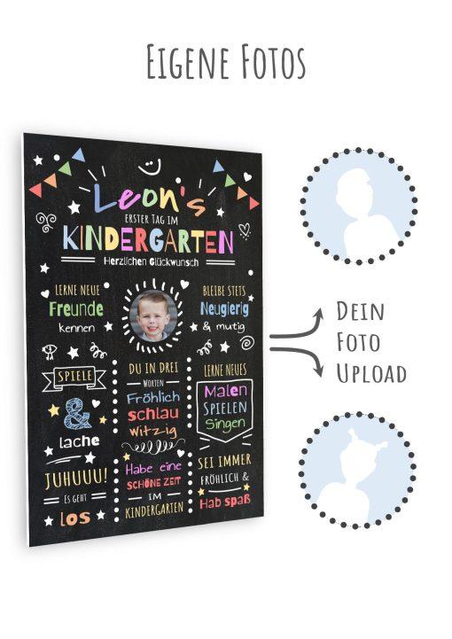 Meilensteintafel Chalkboard Geschenk Zum Kindergartenstart Kiga Personalisiert Mädchen Junge 210