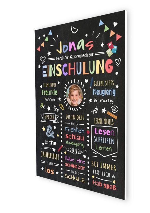 Meilensteintafel Chalkboard Geschenk Zur Einschulung Einschulungsposter Schulanfang Klassik Personalisiert Junge Mädchen 206