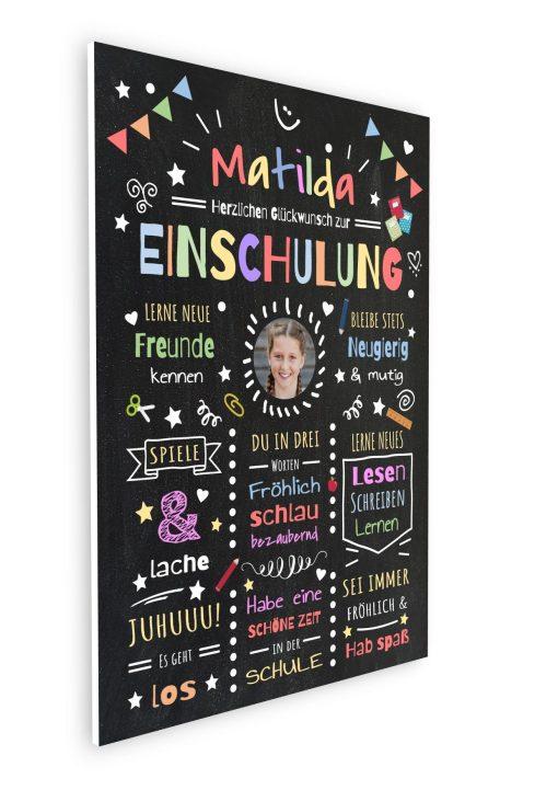 Meilensteintafel Chalkboard Geschenk Zur Einschulung Einschulungsposter Schulanfang Klassik Personalisiert Junge Mädchen 207