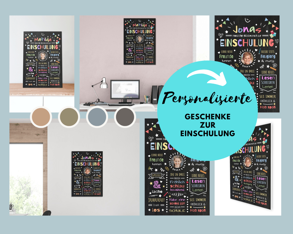 Meilensteintafel Chalkboard Geschenk Zur Einschulung Einschulungsposter Schulanfang Personalisiert Junge Mädchen Persönliche Geschenke Zur Einschulung