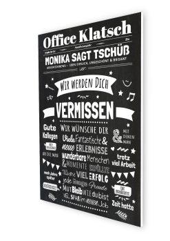 Meilensteintafel Geschenk Zum Abschied Kollegin Kollege Zeitung Personalisiert Arbeitskollegen Frau Mann Chalkboard Office Klatsch 2 207