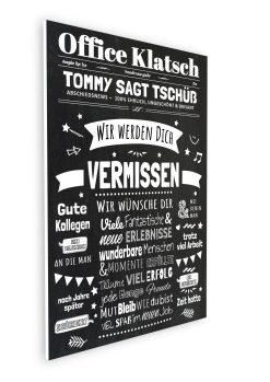 Meilensteintafel Geschenk Zum Abschied Kollegin Kollege Zeitung Personalisiert Arbeitskollegen Frau Mann Chalkboard Office Klatsch 2 208