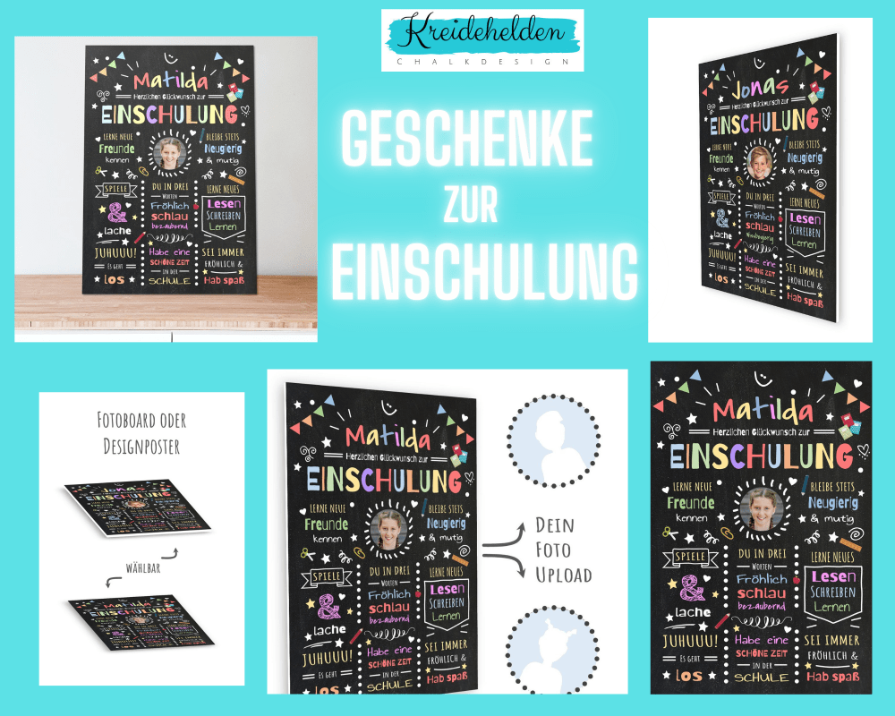 Persönliche Geschenke Zur Einschulung Meilensteintafel Chalkboard Geschenk Zur Einschulung Einschulungsposter Schulanfang Personalisiert Junge Mädchen