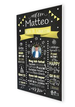 Meilensteintafel Chalkboard Geschenk 20. Geburtstag Personalisiert Witzig Geburtstagstafel Mann Frau Große Kinder07