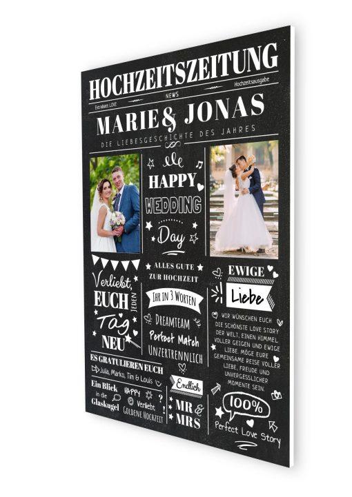 Meilensteintafel Chalkboard Geschenk Hochzeit Hochzeitszeitung Magazin Ehepaar Brautpaar Personalisiert Chalk07