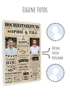 Meilensteintafel Chalkboard Geschenk Hochzeit Hochzeitszeitung Magazin Ehepaar Brautpaar Personalisiert Chalk11