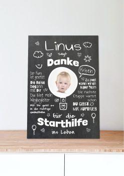 Meilensteintafel Chalkboard Geschenk Tagesmutter Abschiedsgeschenk Personalisiert Erzieherin Erzieher Personalisiert Junge Mädchen Ballon06