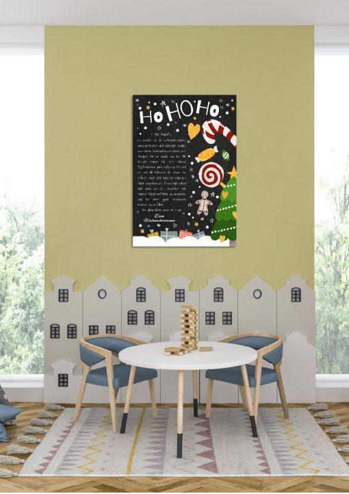 Brief Vom Weihnachtsmann Vorlage Post Kinder Personalisiert Meilensteintafel Chalkboard Candy Weihnachten 004