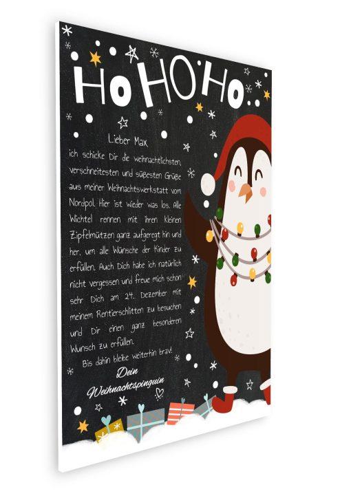 Brief Vom Weihnachtsmann Vorlage Post Kinder Personalisiert Meilensteintafel Chalkboard Candy Weihnachten Pinguin 007