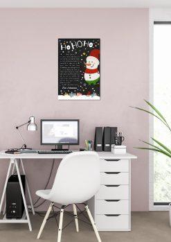 Brief Vom Weihnachtsmann Vorlage Post Kinder Personalisiert Meilensteintafel Chalkboard Weihnachten Schneemann 002