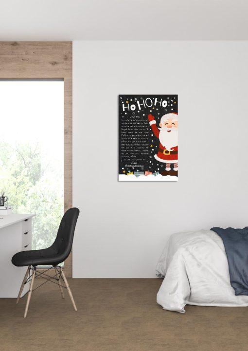 Brief Vom Weihnachtsmann Vorlage Post Kinder Personalisiert Meilensteintafel Chalkboard Weihnachtsmann 003