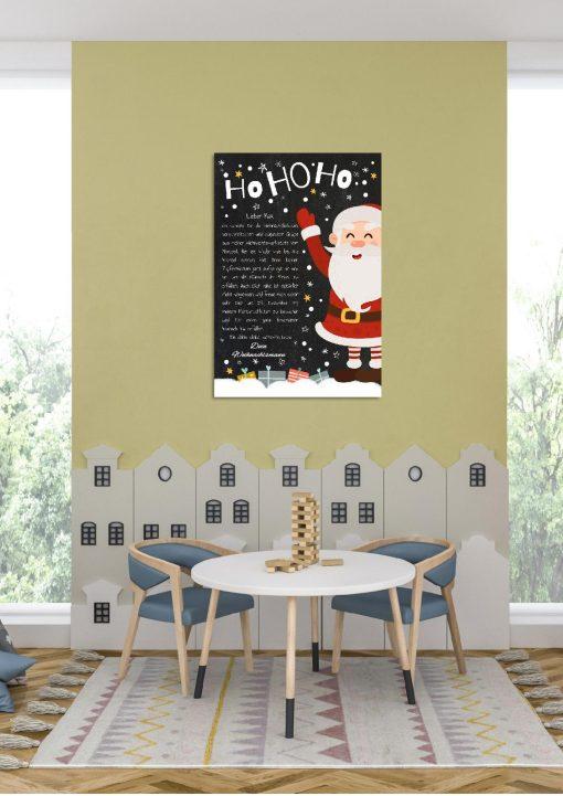 Brief Vom Weihnachtsmann Vorlage Post Kinder Personalisiert Meilensteintafel Chalkboard Weihnachtsmann 004