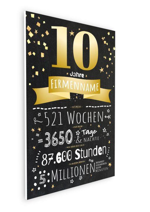 Meilensteintafel Chalkboard Geschenk Firmenjubiläum 10 Jahre Betriebsjubiläum Jubiläum Personalisiert Ausgezeichnet 108