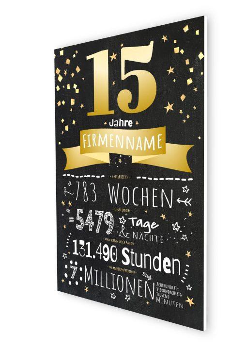 Meilensteintafel Chalkboard Geschenk Firmenjubiläum 15 Jahre Betriebsjubiläum Jubiläum Personalisiert Ausgezeichnet07