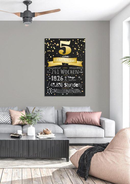 Meilensteintafel Chalkboard Geschenk Firmenjubiläum 5 Jahre Betriebsjubiläum Jubiläum Personalisiert Ausgezeichnet03