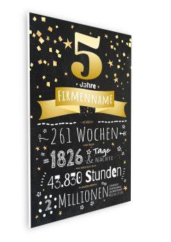 Meilensteintafel Chalkboard Geschenk Firmenjubiläum 5 Jahre Betriebsjubiläum Jubiläum Personalisiert Ausgezeichnet08