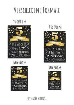 Meilensteintafel Chalkboard Geschenk Firmenjubiläum 5 Jahre Betriebsjubiläum Jubiläum Personalisiert Ausgezeichnet12