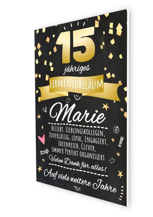 Meilensteintafel Chalkboard Geschenk Jubiläum Personalisiert 15 Jahre Firmenjubiläum Kollege Mitarbeiter Personalisiert Frau Mann Modern Art07