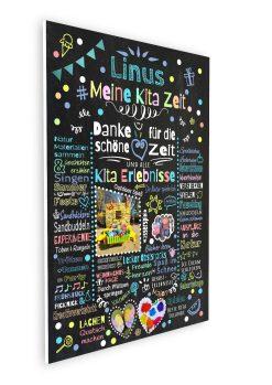 Meilensteintafel Chalkboard Geschenk Personalisiert Kita Kind Erzieher Tagesmutter Tageskind Personalisiert Junge Mädchen Bunte Erlebnisse07