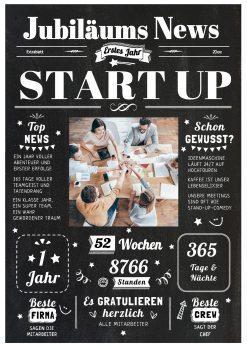 Meilensteintafel Chalkboard Jubiläum Geschenk Zeitung Personalisiert 1 Jähriges Firmenjubiläum Start Up Betriebsjubiläum Chalk