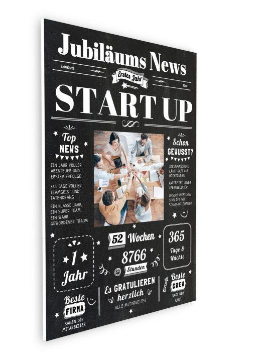 Meilensteintafel Chalkboard Jubiläum Geschenk Zeitung Personalisiert 1 Jähriges Firmenjubiläum Start Up Betriebsjubiläum08