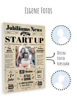 Meilensteintafel Chalkboard Jubiläum Geschenk Zeitung Personalisiert 1 Jähriges Firmenjubiläum Start Up Betriebsjubiläum11