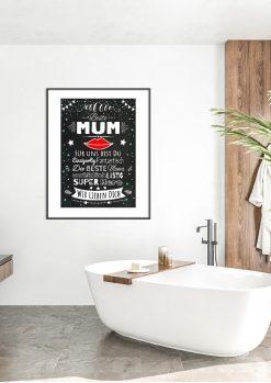 Meilensteintafel Chalkboard Super Mama Geschenk Beste Mum Muttertag Personalisiert05