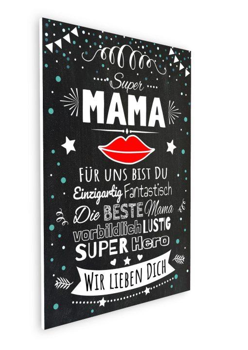 Meilensteintafel Chalkboard Super Mama Geschenk Beste Mum Muttertag Personalisiert08