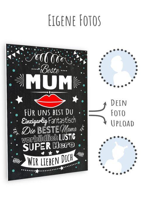 Meilensteintafel Chalkboard Super Mama Geschenk Beste Mum Muttertag Personalisiert11