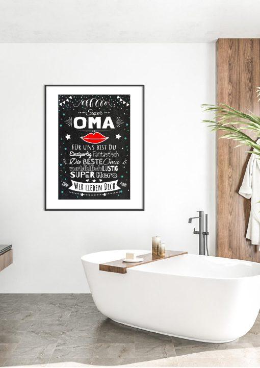 Meilensteintafel Chalkboard Super Oma Geschenk Beste Oma Muttertag Personalisiert05