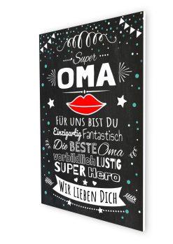 Meilensteintafel Chalkboard Super Oma Geschenk Beste Oma Muttertag Personalisiert07