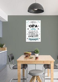 Meilensteintafel Chalkboard Super Opa Geschenk Bester Opa Vatertag Personalisiert02