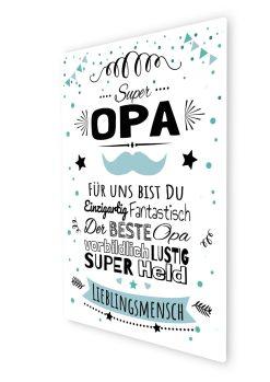 Meilensteintafel Chalkboard Super Opa Geschenk Bester Opa Vatertag Personalisiert07